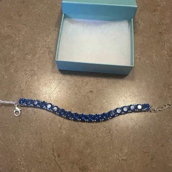 Park Lane Cobalt full size impression bracelet (Sapphire Blue) - Picture 3 of 6